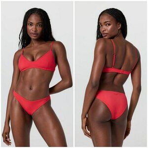 💕VUORI💕 Classic Bikini Bottom ~ Bright Red XL NWOT